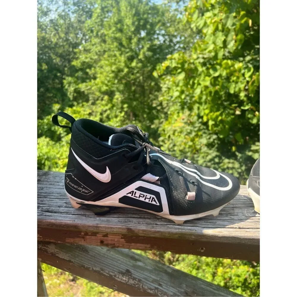 Nike Alpha Menace Pro 3 Mid Football Cleats Men's Size 11 Black CT6649-001